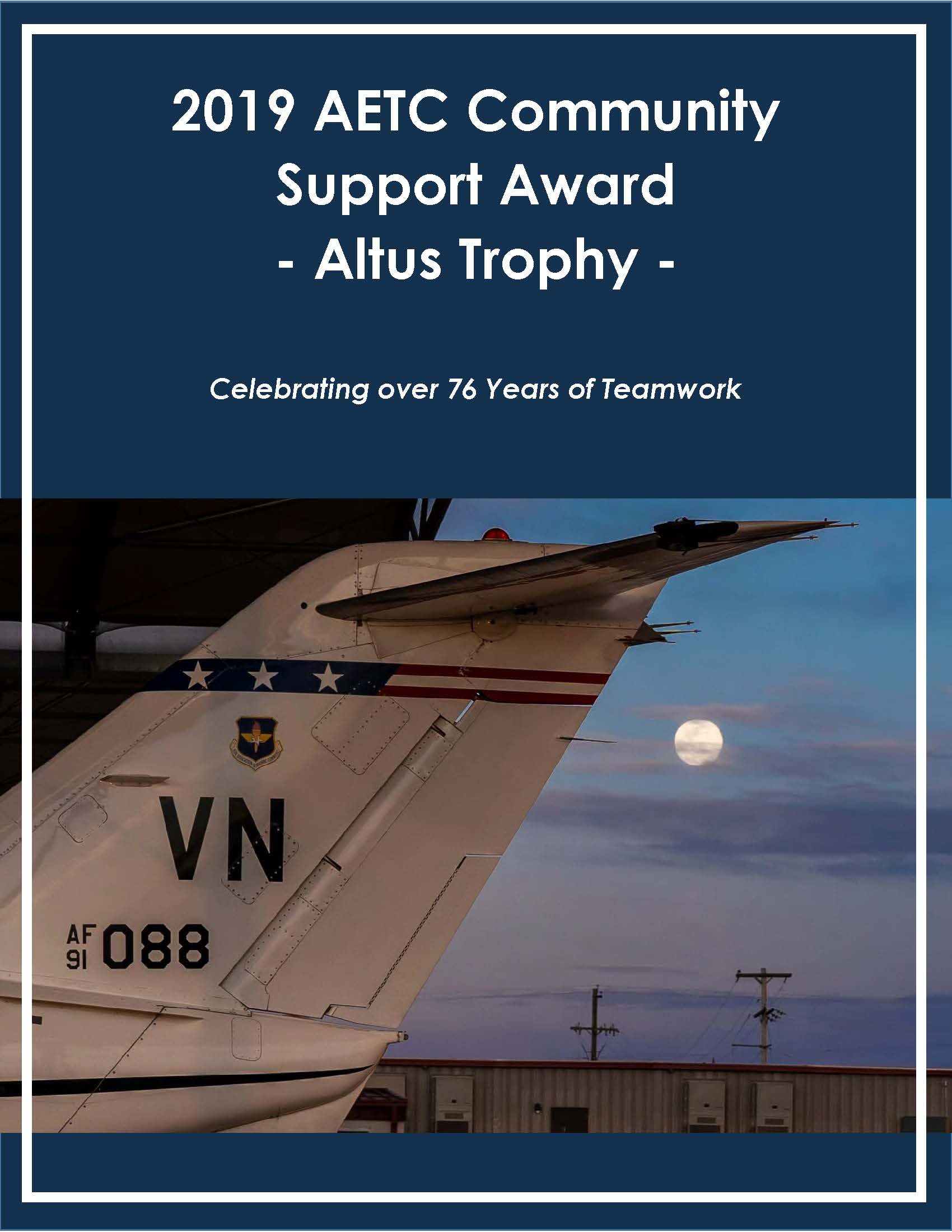 2019 AETC Community Support Award