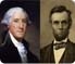 Picture of George Washington and Abraham Lincoln