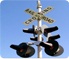 Image of railroad crossing lights