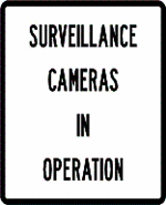 Surveillance cameras in operation