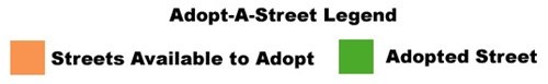 Adopt-a-Street Map legend