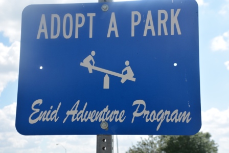 crosslin adopt a park sign