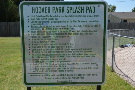 hoover splsah pad sign