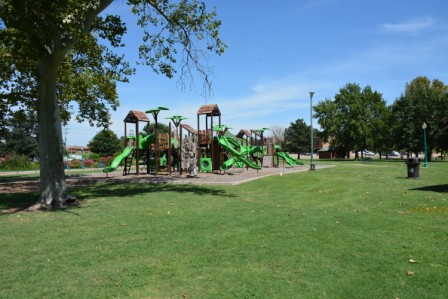 Government Springs N playground from pavilion wide