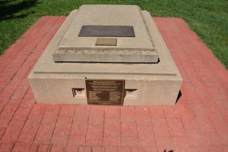 Government Springs N capsule monument close