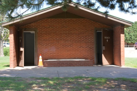 Government Springs N restrooms close up