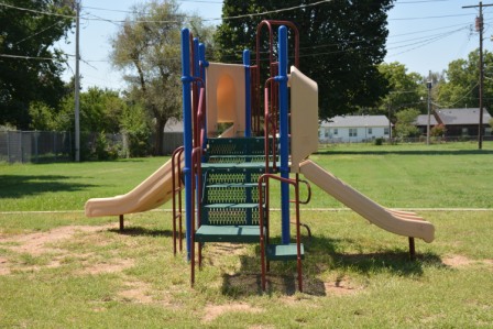 Hidden Park playground stairs