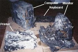 Examples of Fire Damage