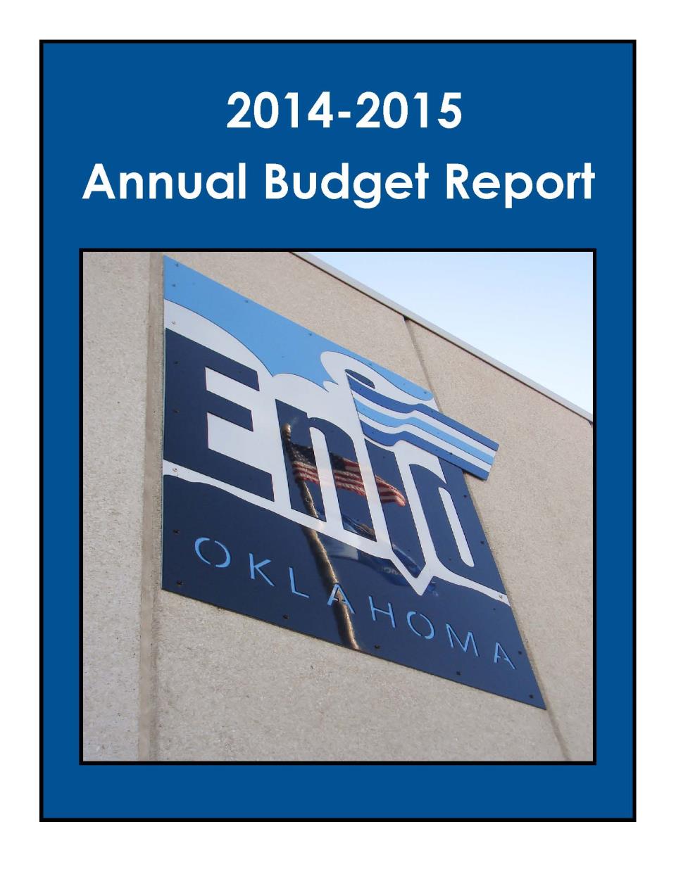 2014-2015 Budget Cover