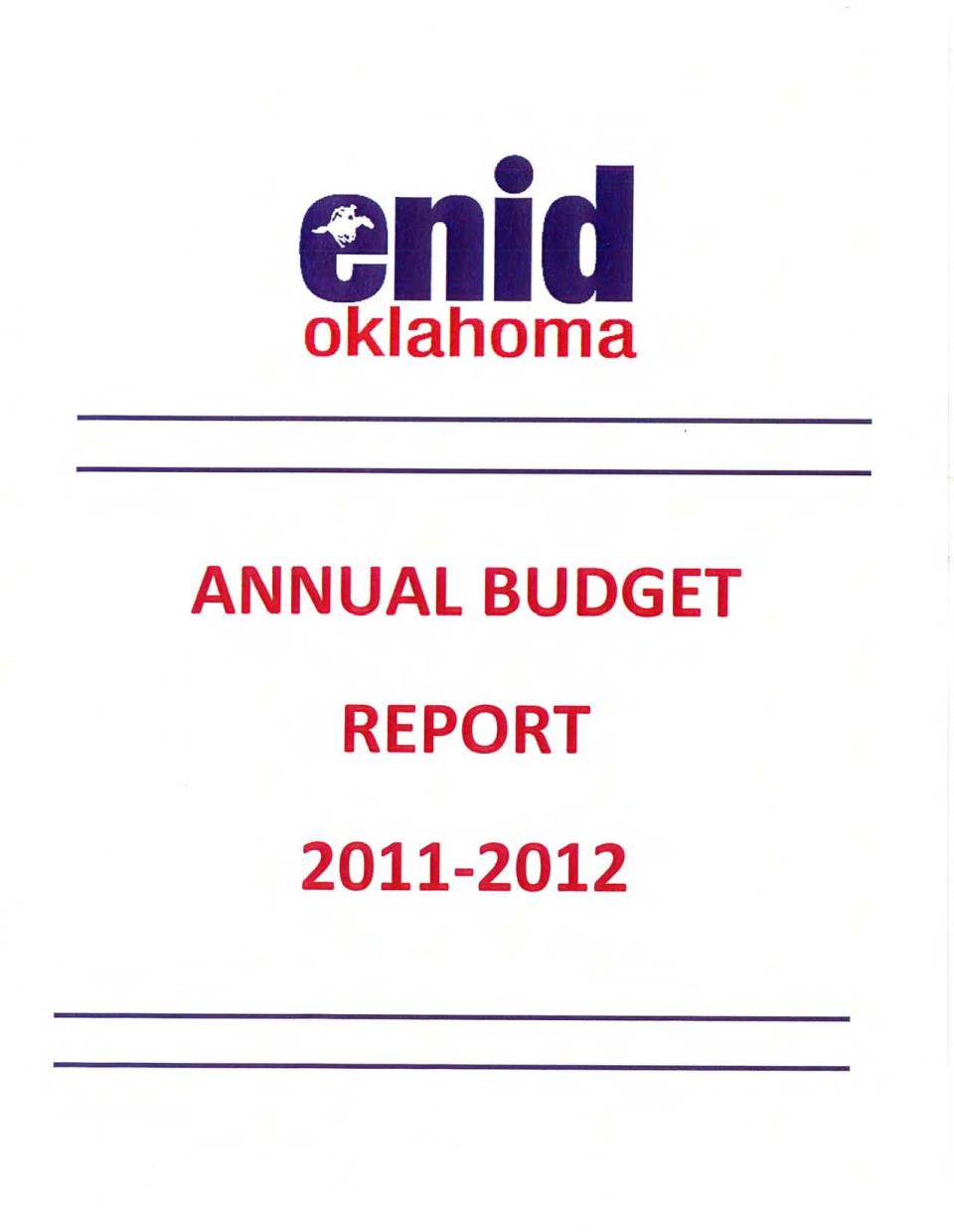 2011-2012 Budget Cover