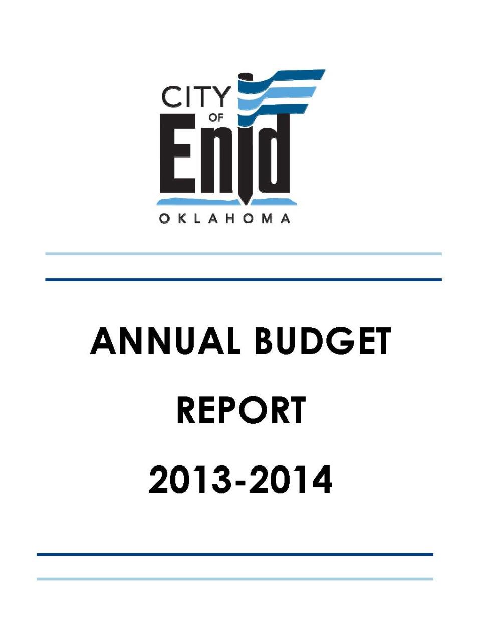 2013-2014 Budget Cover