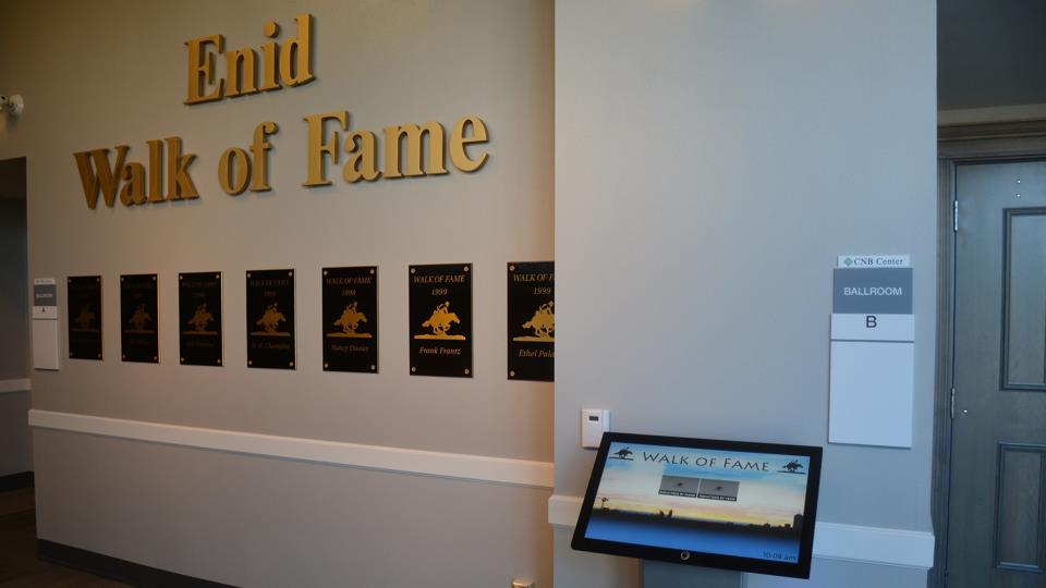 Photo of the Enid Walk of Fame Wall