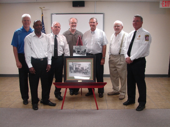 Picture of Duron Lewis, Mayor and Commissioners, Fire Chief, Fire Marshall, and Public Relations Director